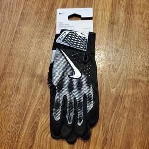 Nike Alpha Elite Baseball Batting Gloves Men Large Black Dri-Fit Sheepskin New